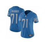 Women's Nike Detroit Lions #71 Ricky Wagner Limited Light Blue Team Color NFL Jersey