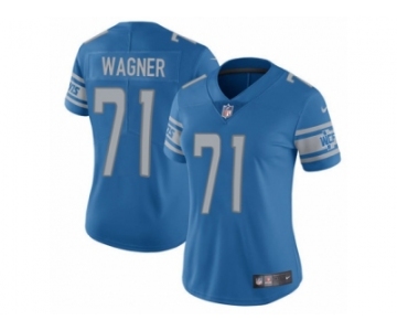 Women's Nike Detroit Lions #71 Ricky Wagner Limited Light Blue Team Color NFL Jersey