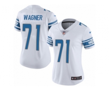 Women's Nike Detroit Lions #71 Ricky Wagner Limited White NFL Jersey