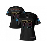 Women's Nike Detroit Lions #73 Greg Robinson Game Black Fashion NFL Jersey