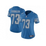 Women's Nike Detroit Lions #73 Greg Robinson Light Blue Team Color Vapor Untouchable Limited Player NFL Jersey