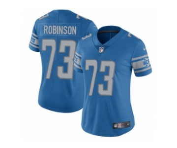 Women's Nike Detroit Lions #73 Greg Robinson Light Blue Team Color Vapor Untouchable Limited Player NFL Jersey