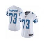 Women's Nike Detroit Lions #73 Greg Robinson White Vapor Untouchable Limited Player NFL Jersey