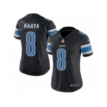 Women's Nike Detroit Lions #8 Brad Kaaya Limited Black Rush NFL Jersey