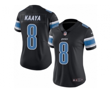 Women's Nike Detroit Lions #8 Brad Kaaya Limited Black Rush NFL Jersey