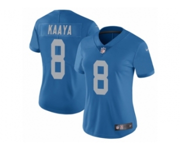 Women's Nike Detroit Lions #8 Brad Kaaya Limited Blue Alternate Vapor Untouchable NFL Jersey