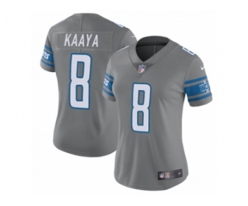 Women's Nike Detroit Lions #8 Brad Kaaya Limited Steel Rush NFL Jersey