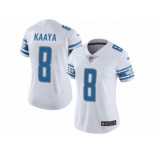 Women's Nike Detroit Lions #8 Brad Kaaya Limited White Vapor Untouchable NFL Jersey