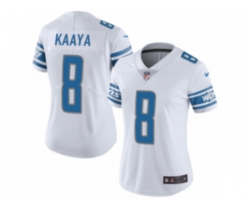 Women's Nike Detroit Lions #8 Brad Kaaya Limited White Vapor Untouchable NFL Jersey