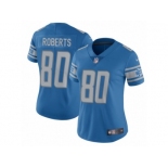 Women's Nike Detroit Lions #80 Michael Roberts Limited Light Blue Team Color NFL Jersey