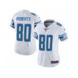 Women's Nike Detroit Lions #80 Michael Roberts Limited White NFL Jersey