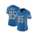 Women's Nike Detroit Lions #85 Eric Ebron Light Blue Team Color Stitched NFL Limited Jersey