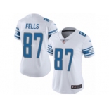 Women's Nike Detroit Lions #87 Darren Fells Limited White NFL Jersey