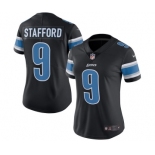 Women's Nike Detroit Lions #9 Matthew Stafford Limited Black Rush Vapor Untouchable NFL Jersey