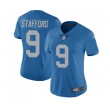 Women's Nike Detroit Lions #9 Matthew Stafford Limited Blue Alternate Vapor Untouchable NFL Jersey