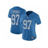 Women's Nike Detroit Lions #97 Akeem Spence Limited Blue Alternate NFL Jersey