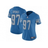 Women's Nike Detroit Lions #97 Akeem Spence Limited Light Blue Team Color NFL Jersey