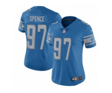 Women's Nike Detroit Lions #97 Akeem Spence Limited Light Blue Team Color NFL Jersey