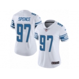 Women's Nike Detroit Lions #97 Akeem Spence Limited White NFL Jersey