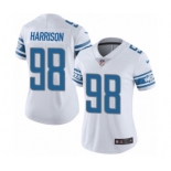 Women's Nike Detroit Lions #98 Damon Harrison White Vapor Untouchable Limited Player NFL Jersey