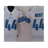 nike women nfl jersey detroit lions #44 jahvid best white[nike]