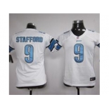 nike women nfl jersey detroit lions #9 stafford white[nike]