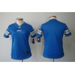 nike women nfl jersey detroit lions blank blue[nike limited]