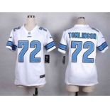 nike women nfl jerseys detroit lions #72 tomlinson white[nike]