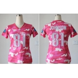 nike women nfl jerseys detroit lions #81 calvin johnson pink[fashion camo]