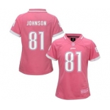 nike women nfl jerseys detroit lions #81 calvin johnson pink[nike 2015]