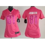 nike women nfl jerseys detroit lions #81 calvin johnson pink[nike]