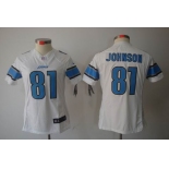 nike women nfl jerseys detroit lions #81 calvin johnson white[nike limited]