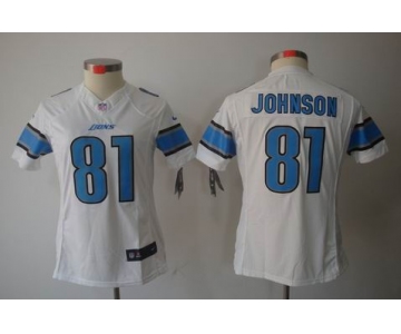 nike women nfl jerseys detroit lions #81 calvin johnson white[nike limited]