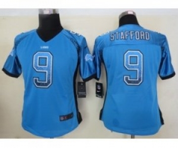 nike women nfl jerseys detroit lions #9 stafford blue[Elite drift fashion]