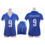 nike women nfl jerseys detroit lions #9 stafford blue[draft him ii top]