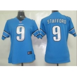 nike women nfl jerseys detroit lions #9 stafford blue[nike]