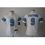 nike women nfl jerseys detroit lions #9 stafford white[nike limited]