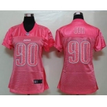 nike women nfl jerseys detroit lions #90 ndamukong suh pink[2012 new]