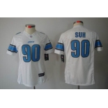 nike women nfl jerseys detroit lions #90 ndamukong suh white[nike limited]