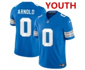 Youth Detroit Lions #0 Terrion Arnold Blue 2024 Draft F.U.S.E. Vapor Untouchable Limited Football Stitched Jersey