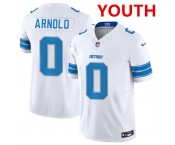 Youth Detroit Lions #0 Terrion Arnold White 2024 Draft F.U.S.E. Vapor Untouchable Limited Football Stitched Jersey