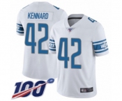 Youth Detroit Lions #42 Devon Kennard White Vapor Untouchable Limited Player 100th Season Football Jersey