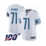 Youth Detroit Lions #71 Ricky Wagner White Vapor Untouchable Limited Player 100th Season Football Jersey