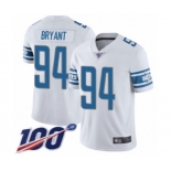 Youth Detroit Lions #94 Austin Bryant White Vapor Untouchable Limited Player 100th Season Football Jersey