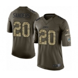 Youth Nike Detroit Lions #20 Barry Sanders Limited Green Salute to Service NFL Jersey