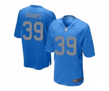 Youth Nike Detroit Lions #39 Johnthan Banks Limited Blue Alternate NFL Jersey