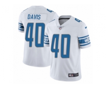 Youth Nike Detroit Lions #40 Jarrad Davis Limited White NFL Jersey