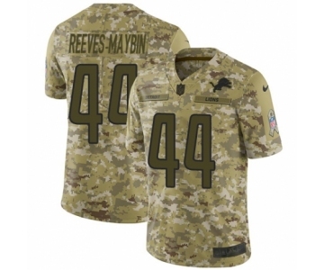 Youth Nike Detroit Lions #44 Jalen Reeves-Maybin Limited Camo 2018 Salute to Service NFL Jersey