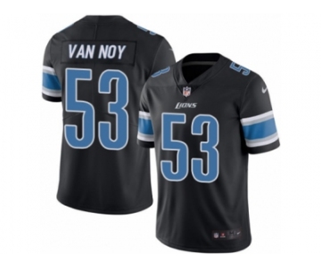 Youth Nike Detroit Lions #53 Kyle Van Noy Limited Black Rush NFL Jersey