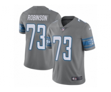 Youth Nike Detroit Lions #73 Greg Robinson Limited Steel Rush NFL Jersey